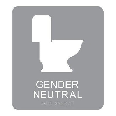 Nmc Gender Neutral Braille Ada Sign, ADA24GR ADA24GR